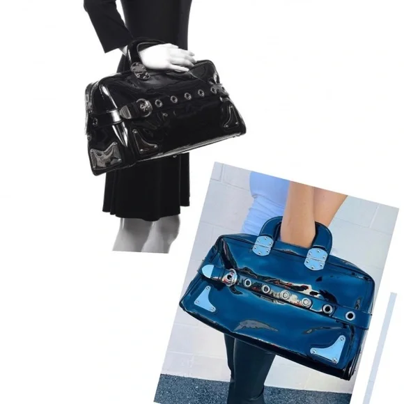 Gucci Romy Satchel Large Black Patent Leather - Picture 5 of 12